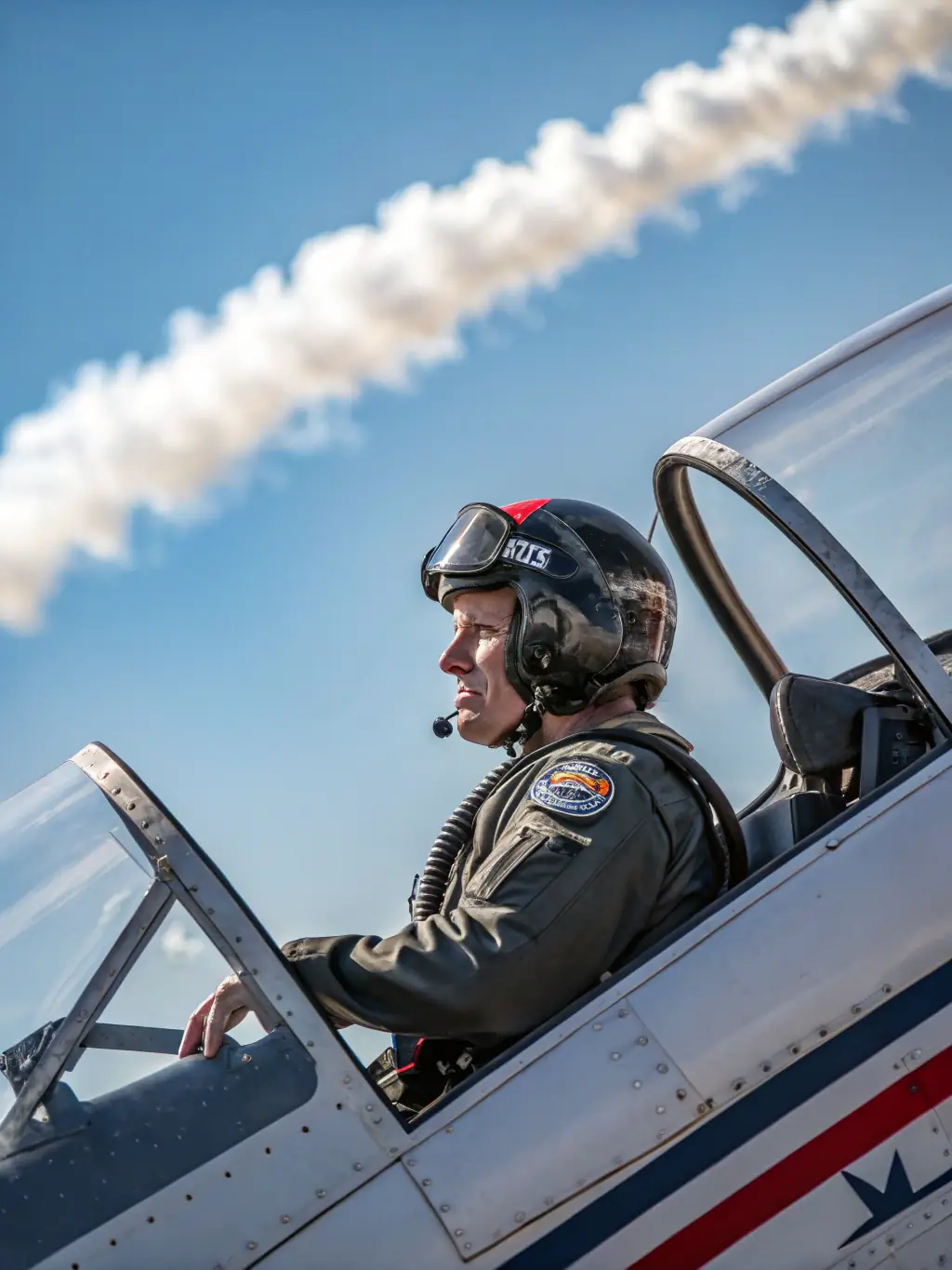 A student pilot successfully executing a smooth turn in an ultralight aircraft, showcasing the skill development aspect of the training.